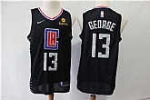 Clippers 13 Paul George Black Nike Swingman Jersey,baseball caps,new era cap wholesale,wholesale hats